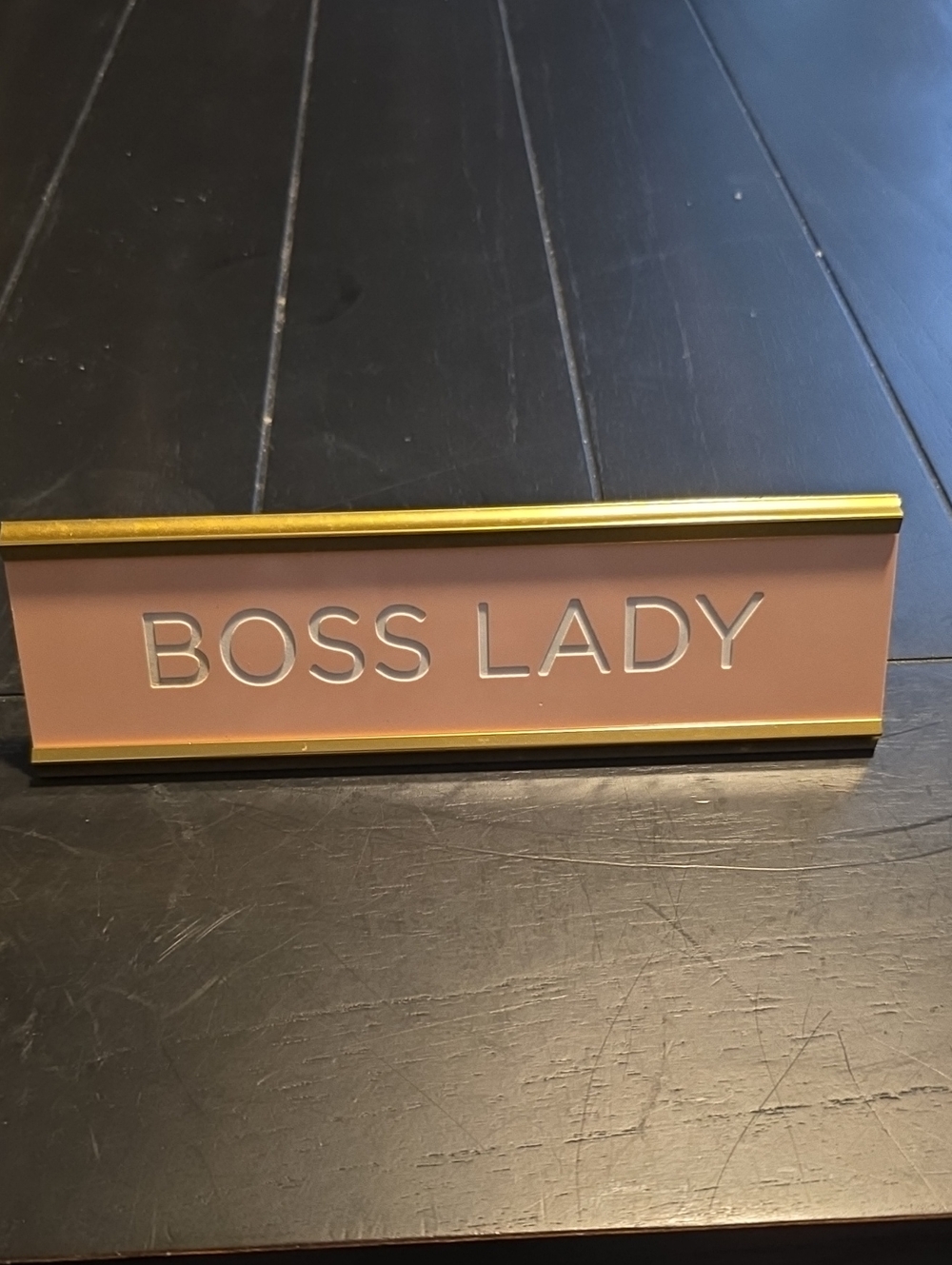 Boss Lady Office Desk Sign